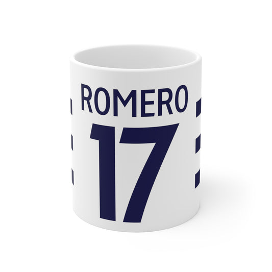 WATTV Cristian Romero 17 White Mug